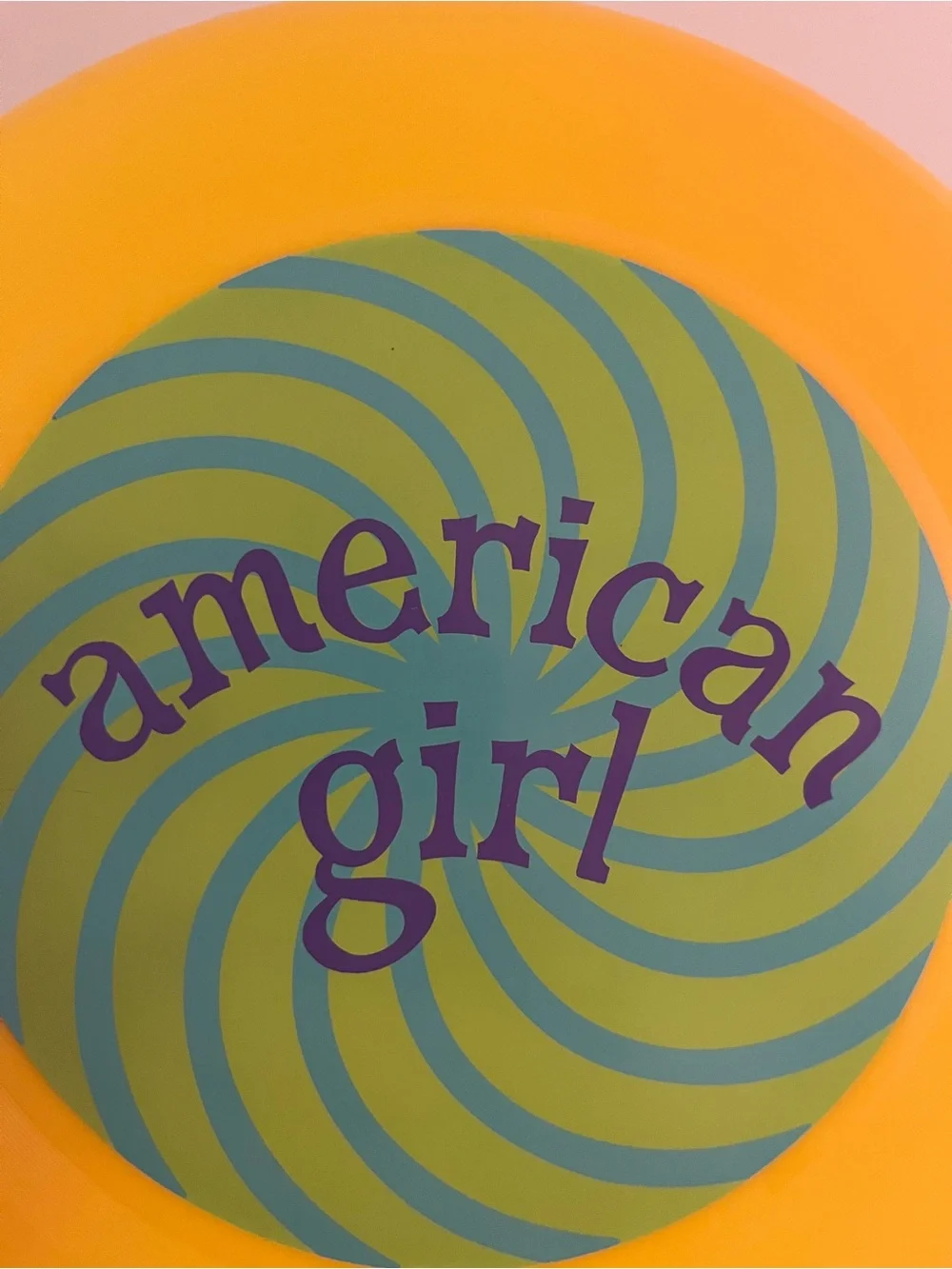 American Girl Frisbee